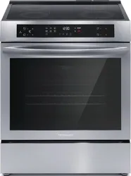 Front view of the Frigidaire FCFI3083AS range