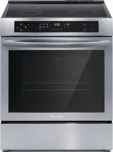 Front view of the Frigidaire FCFI3083AS induction range