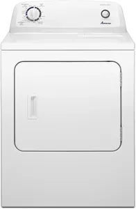 Front view of the Amana NED4655EW dryer