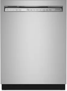Front view of the KitchenAid KDFE204KPS dishwasher