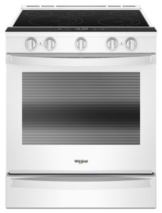 Front view of the Whirlpool wee750h0h range 