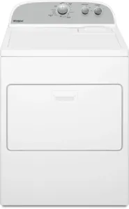 Front view of the Whirlpool WGD4950HW dryer 