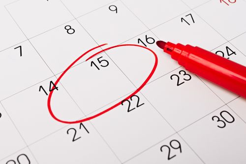 Circling a Calendar Sale