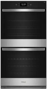 Front view of the Whirlpool WOED7030PZ double oven 