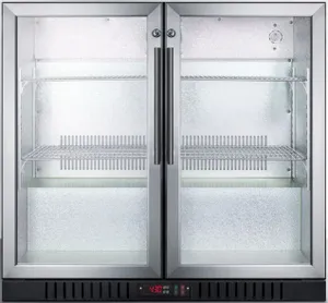 Front view of the Summit SCR7012DBCSS Commercial Series beverage center 