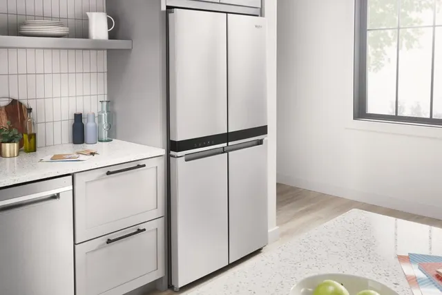 Whirlpool® 19.4 Cu. Ft. Fingerprint Resistant Metallic Steel Counter Depth French Door Refrigerator