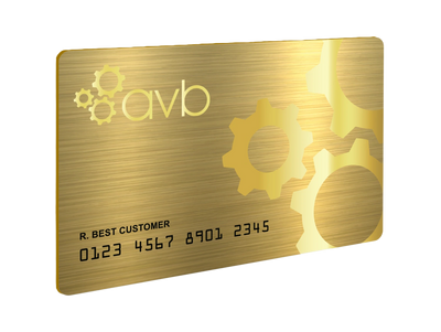 A golden AVB credit card 