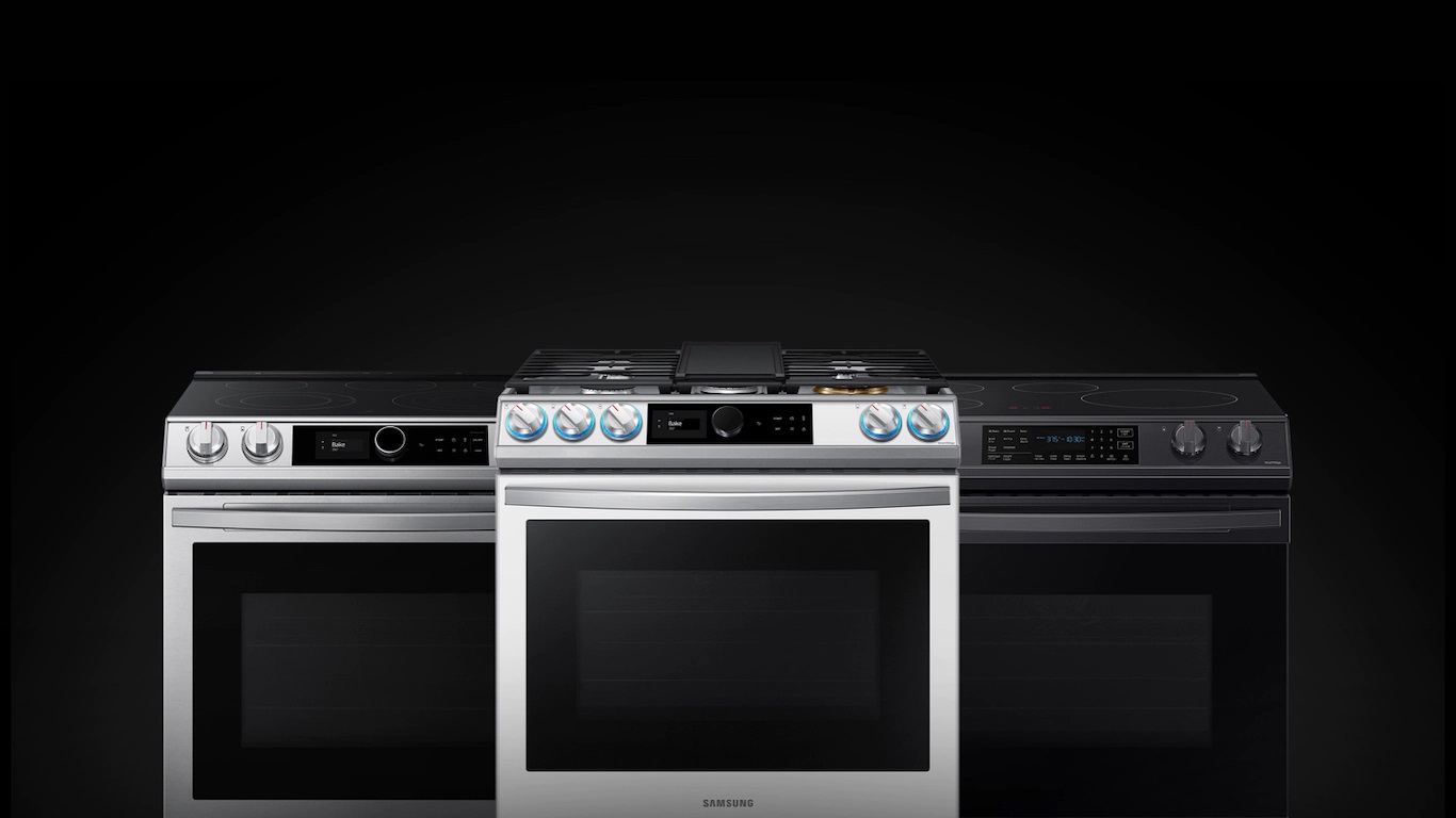 A collection of Samsung ranges