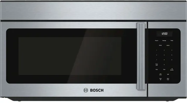 Front view of Bosch HMV3053U 300 Series over-the-range microwave 