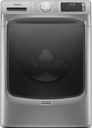 Maytag Front Load Washer Front view of the Maytag MHW6630HW front load washer