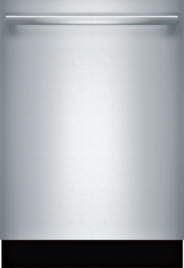 Front view of the Bosch SHX878ZD5N dishwasher 