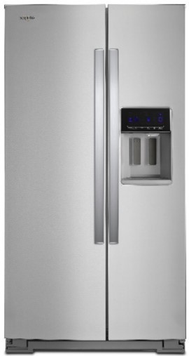 Stainless steel side by side refrigerator
