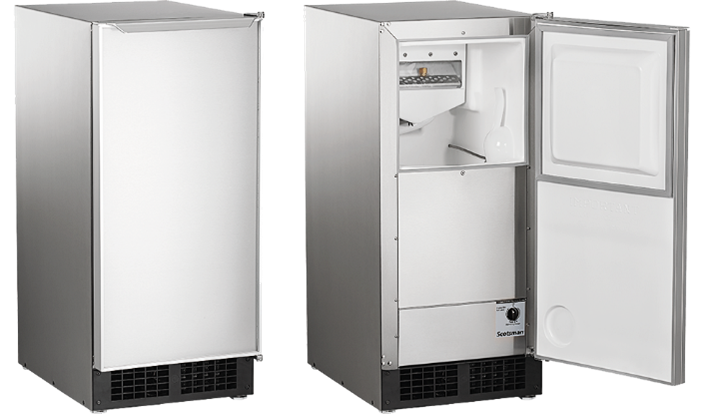 An undercounter ice maker
