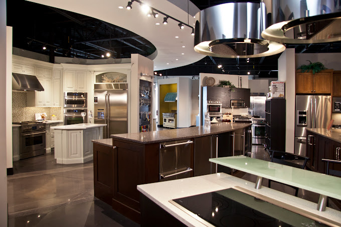The interior of Bekins Grand Rapids kitchen showroom 