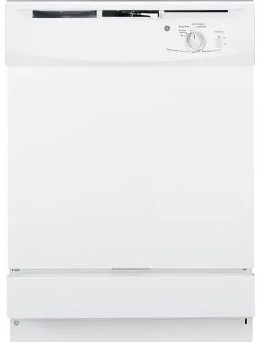 white GE dishwasher