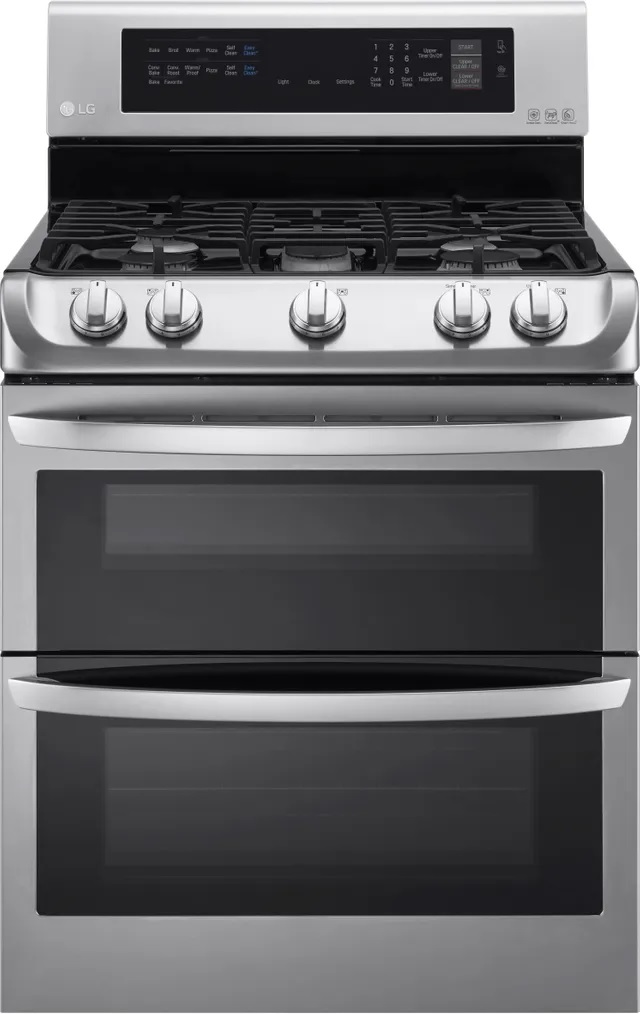 LG 30” Stainless Steel Freestanding Gas Double Oven Range