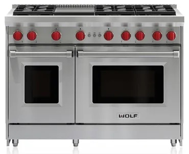 Wolf 48” Stainless Steel Pro Style Gas Range