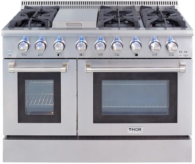 Thor Kitchen 48” Stainless Steel Pro Style Gas Range
