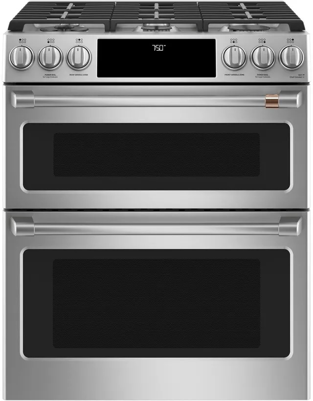 Café 30” Stainless Steel Slide in Gas Range