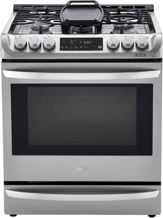 LG 30” Stainless Steel Slide In Dual Fuel Single Oven Range LSD4913ST