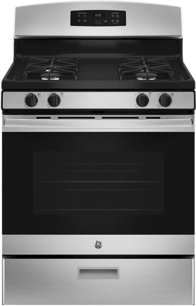 GE 30” Stainless Steel Freestanding Gas Range
