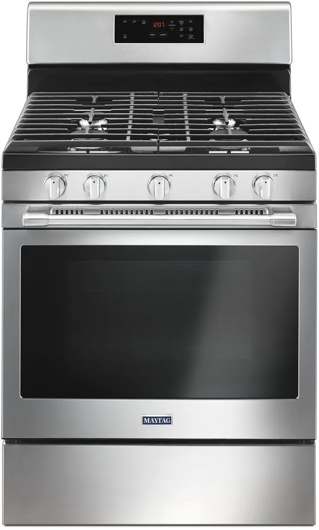 Maytag 30” Fingerprint Resistant Stainless Steel Freestanding Gas Range