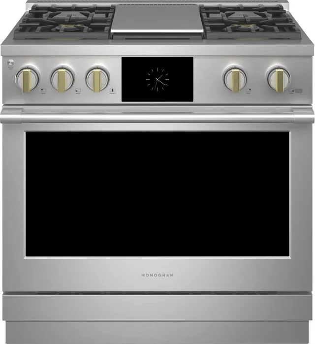 product image of Monogram 36" Freestanding Gas Range ZDP364NDTSS