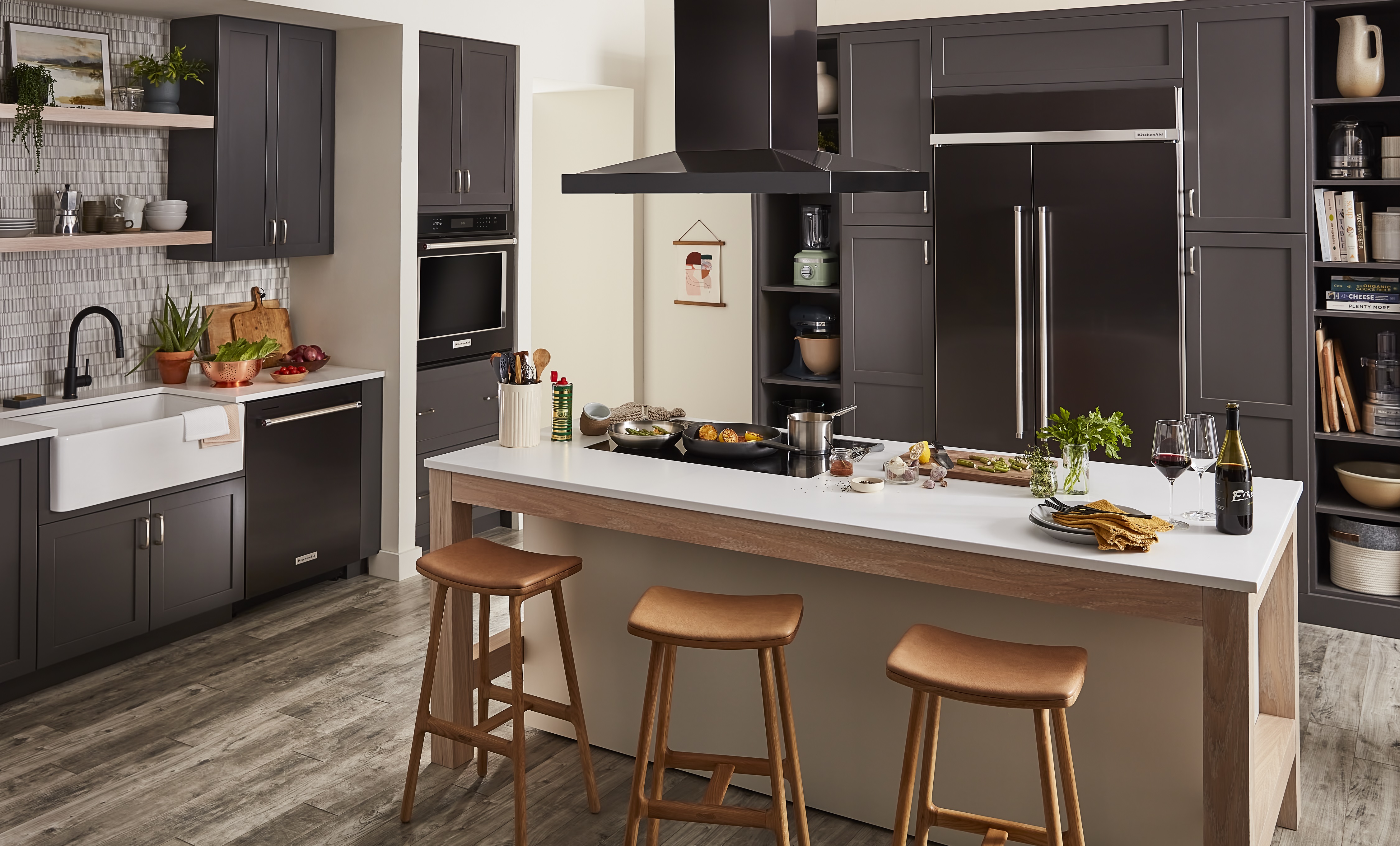 luxury kitchen with KitchenAid appliances