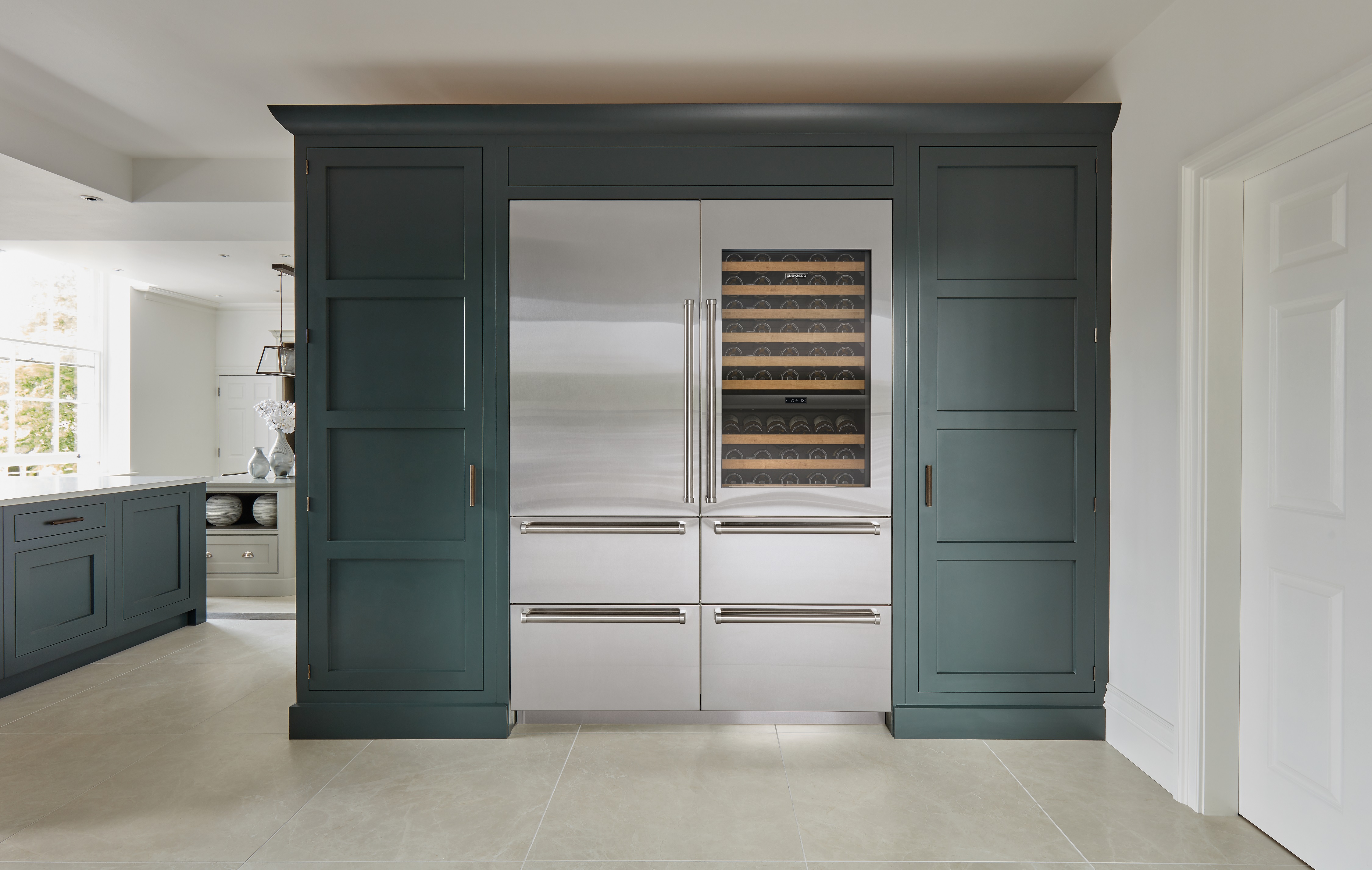 luxury kitchen with Sub-Zero appliances