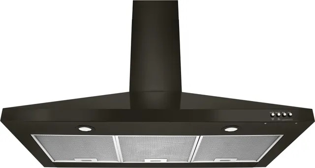 Whirlpool 30” Black Stainless Steel Wall Mount Range Hood