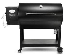 black oval-shaped grill