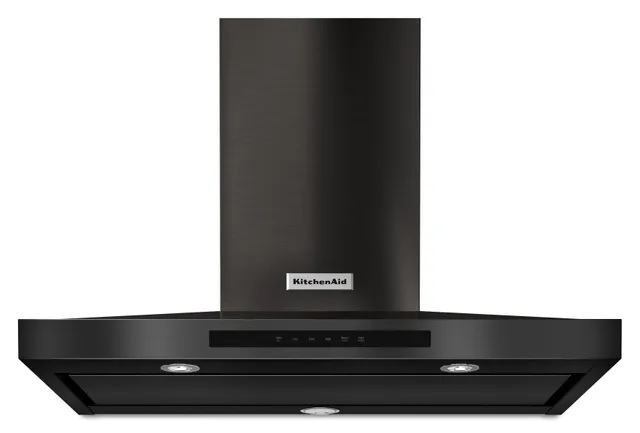 KitchenAid 36 Inch Black Wall Mount Hood