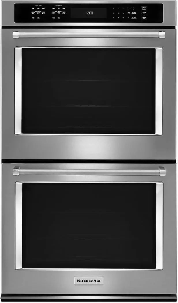 KitchenAid 30” Stainless Steel Electric Double Oven, Built In