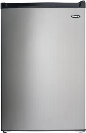 Front view of the Danby DCR045B1BSLDB-3 mini refrigerator