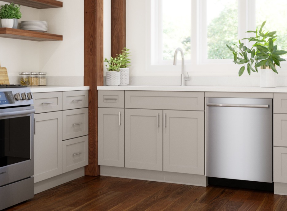 bosch dishwasher in white kitchen