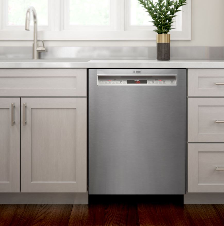 kitchen with built-in Bosch dishwasher