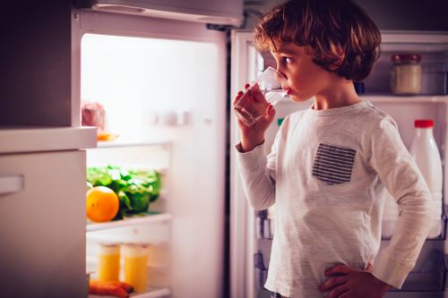 Boy Drinking Water