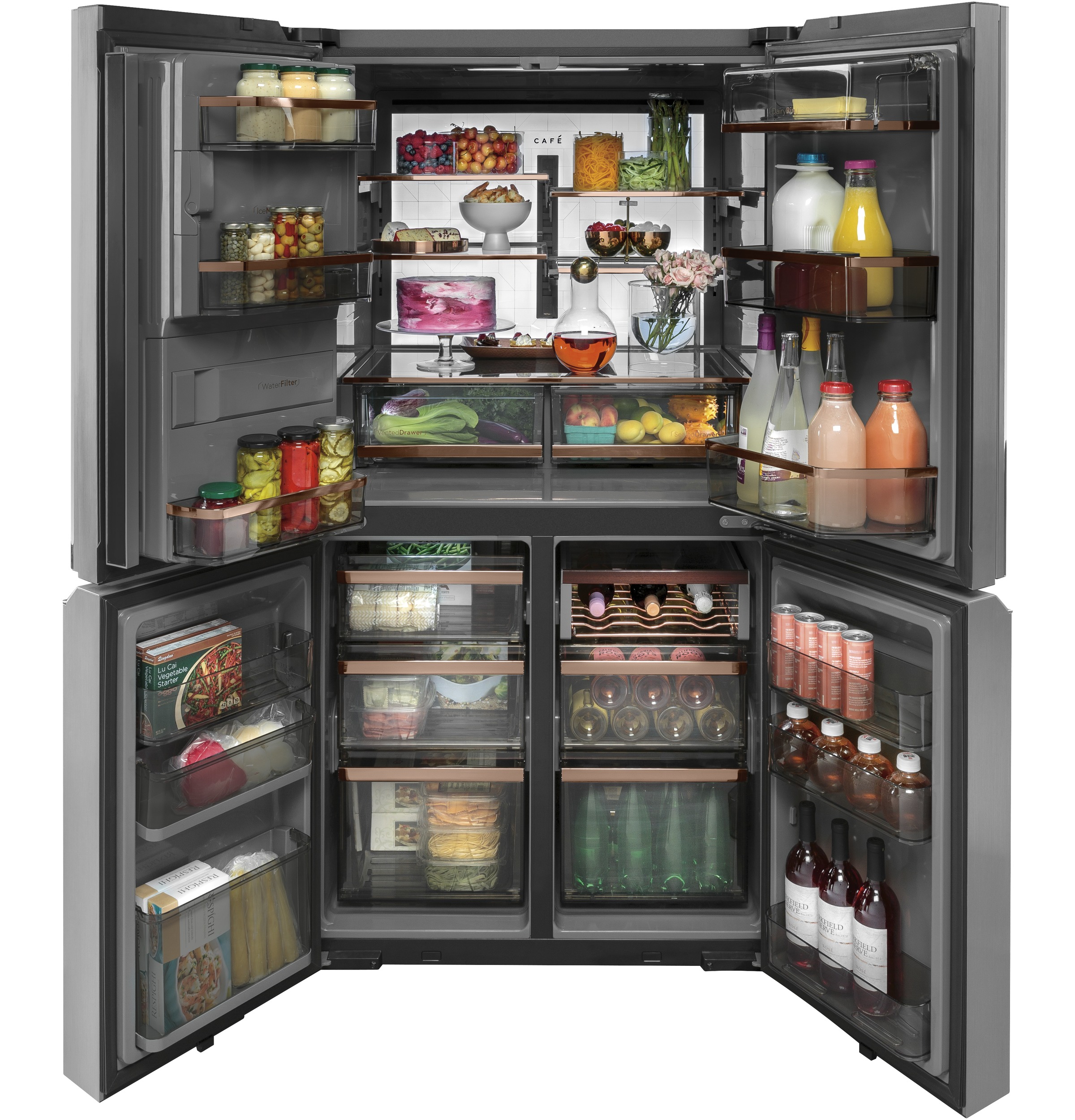 Cafe product image of cqe28dm5ns5 four door refrigerator 