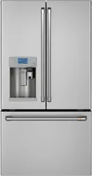 Front view of the Café CFE28UP2MS1 refrigerator 