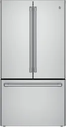 Front view of the Cafe CWE23SSHSS refrigerator 
