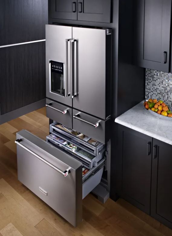 5-door KitchenAid fridge
