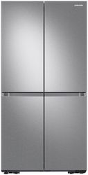 Front view of the Samsung RF29A9071SR French door refrigerator