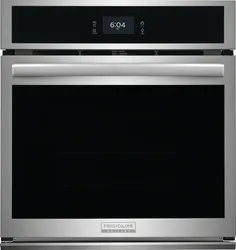 Front view of the Frigidaire Gallery GCWS2767AF wall oven 