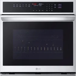 Front view of the LG WSEP4727F oven 