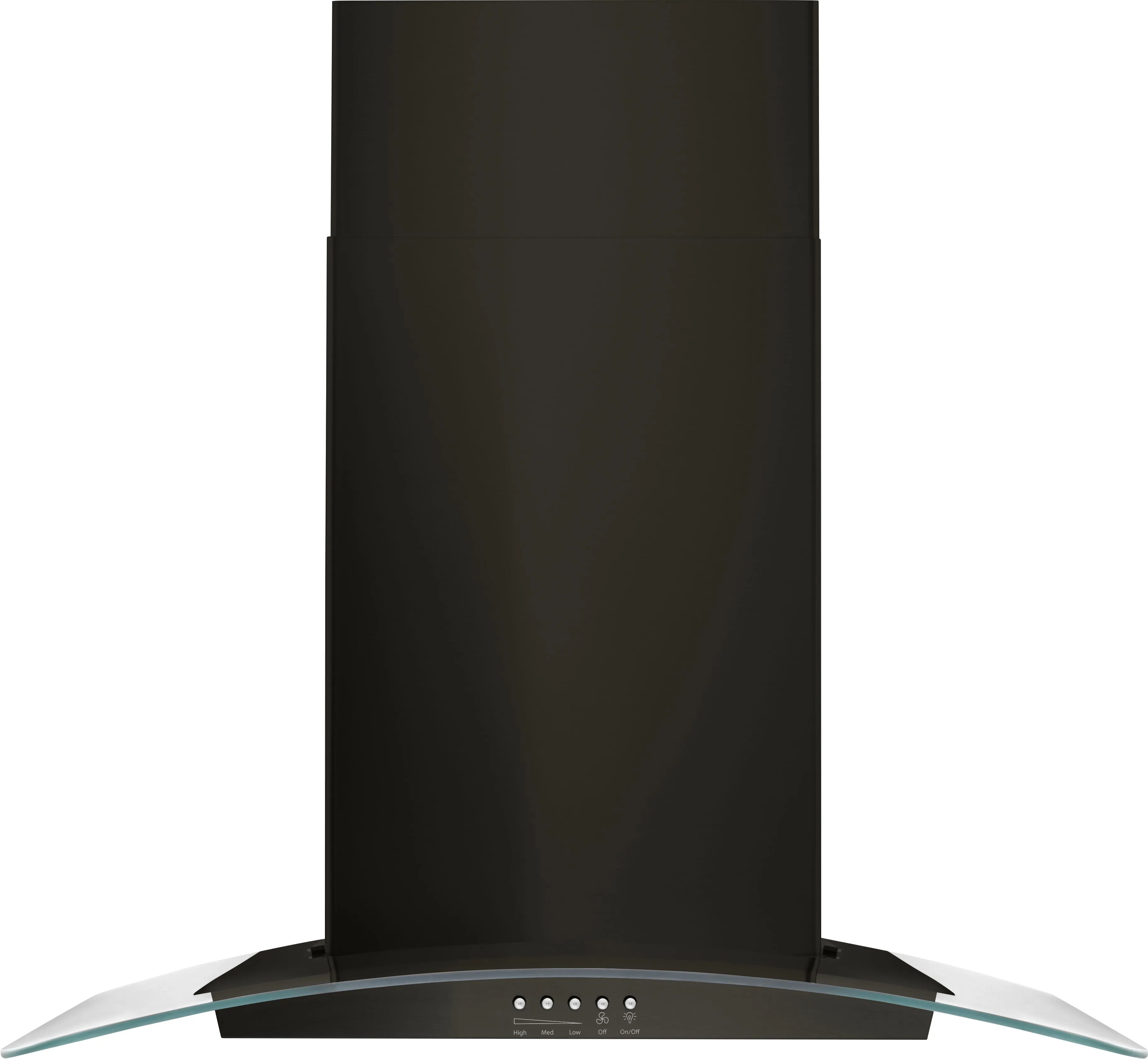 Front view of the Whirlpool WVW51UC0HV range hood 