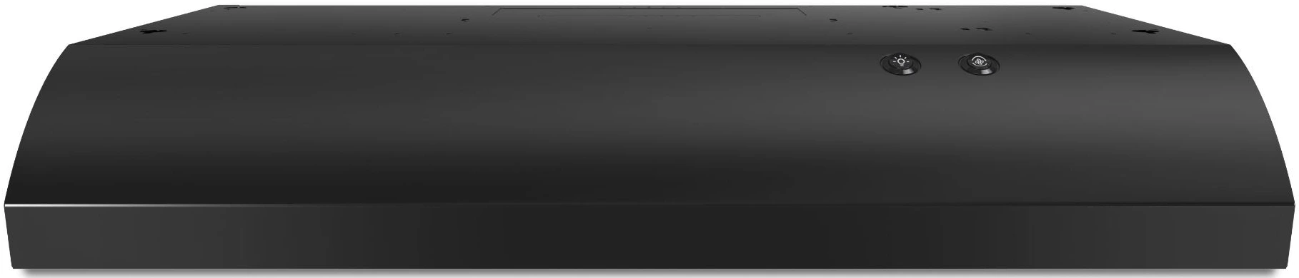Front view of the Maytag UXT2030ADB range hood 
