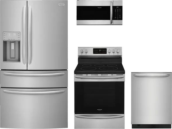 front view of the Frigidaire Gallery® 4 Piece Kitchen Appliance Package-Stainless Steel