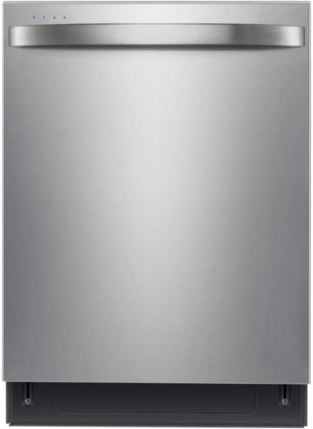 Front view of Midea MDT24H3AST top control dishwasher 