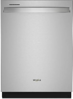 Front view of the Whirlpool WDT750SAKZ dishwasher 