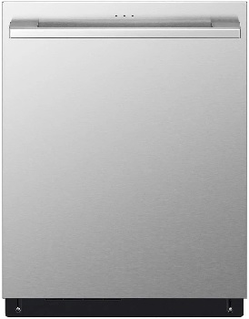 Front view of the LG Studio SDWB24S3 dishwasher 
